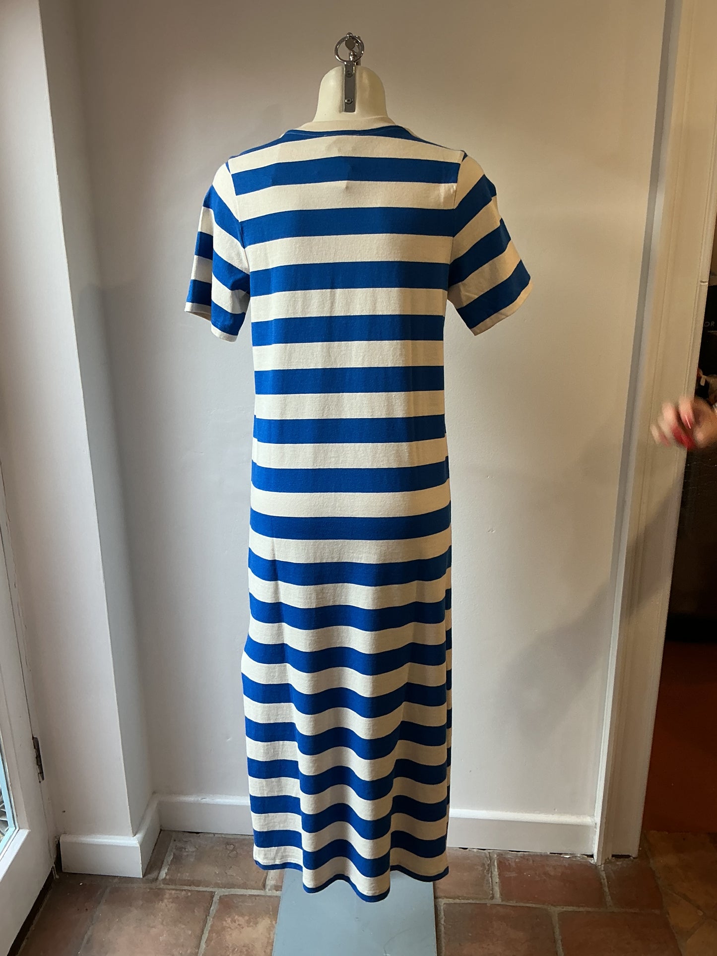 SÉZANE Breton Stripe Maxi Dress – Blue & White
