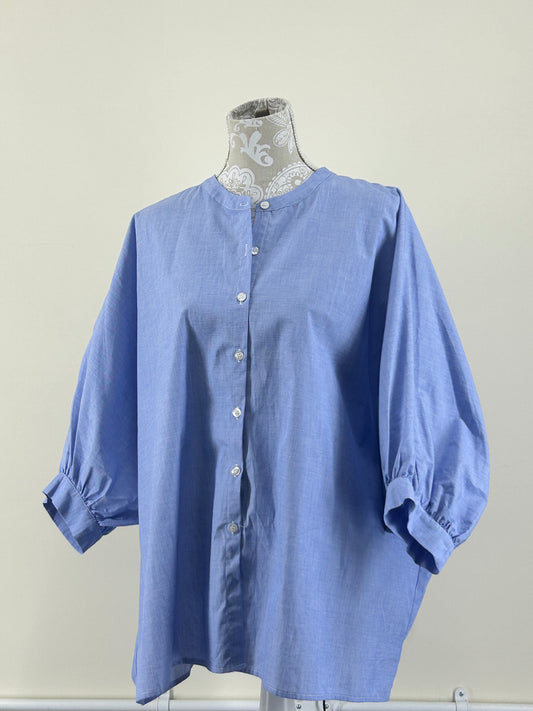 CHALK Oversized Shirt, Blue, 12