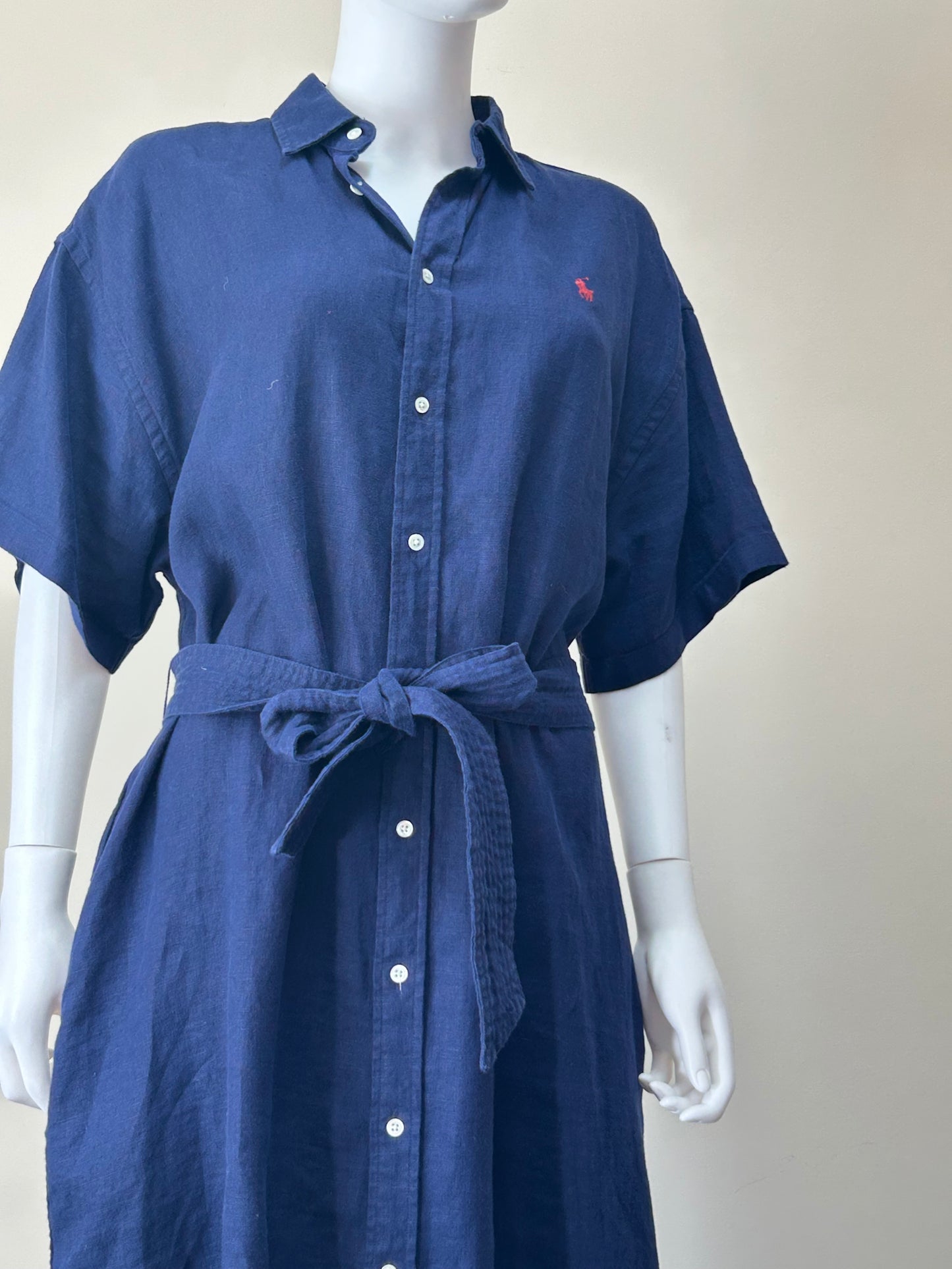 POLO RALPH LAUREN Belted Shirtdress Size 16