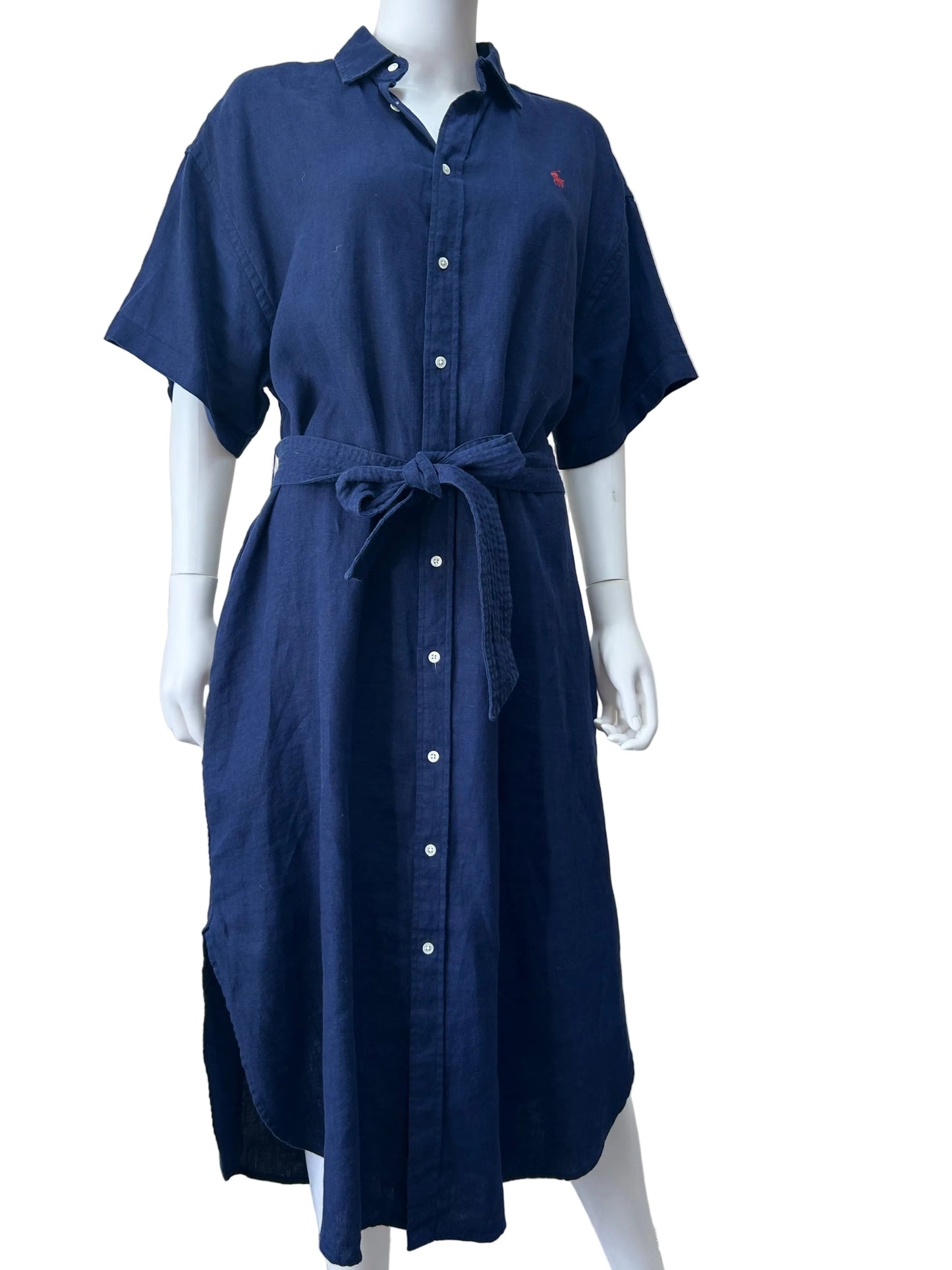 POLO RALPH LAUREN Belted Shirtdress Size 16