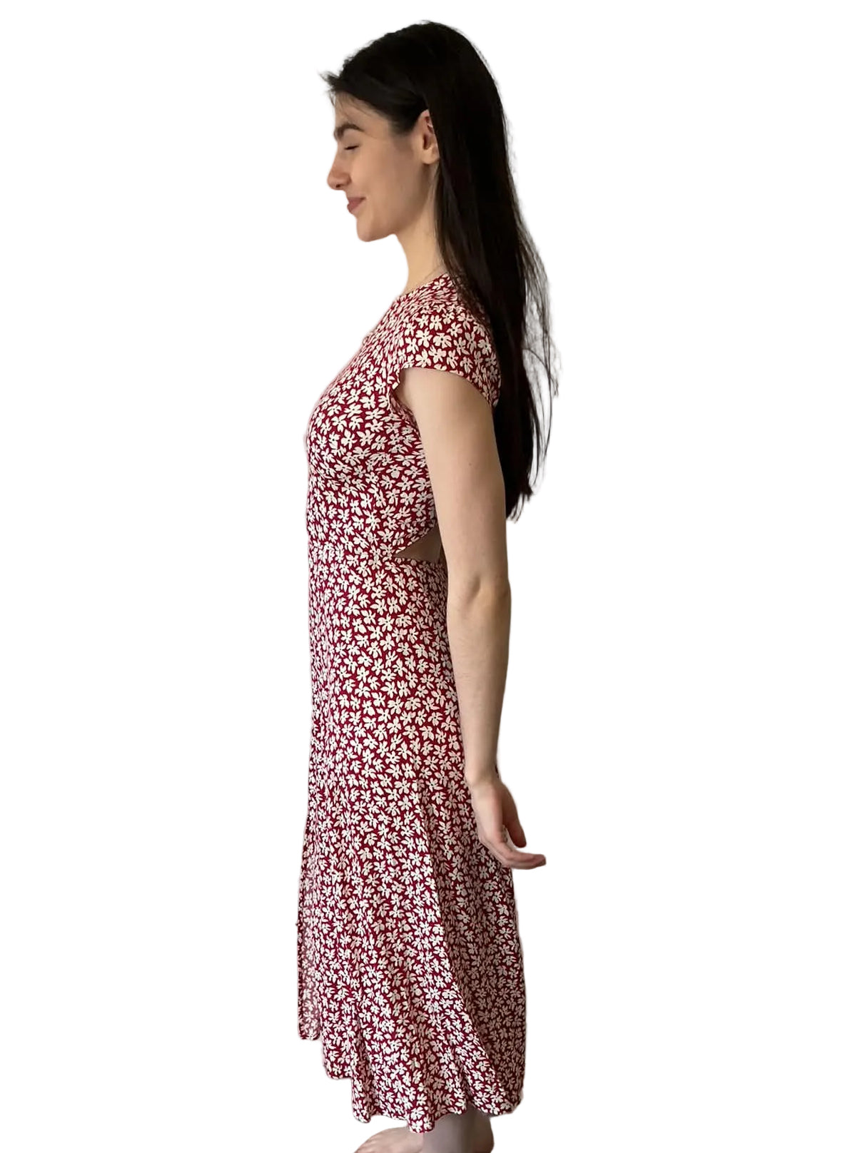 REFORMATION Gavin Midi Dress Size 6 XS