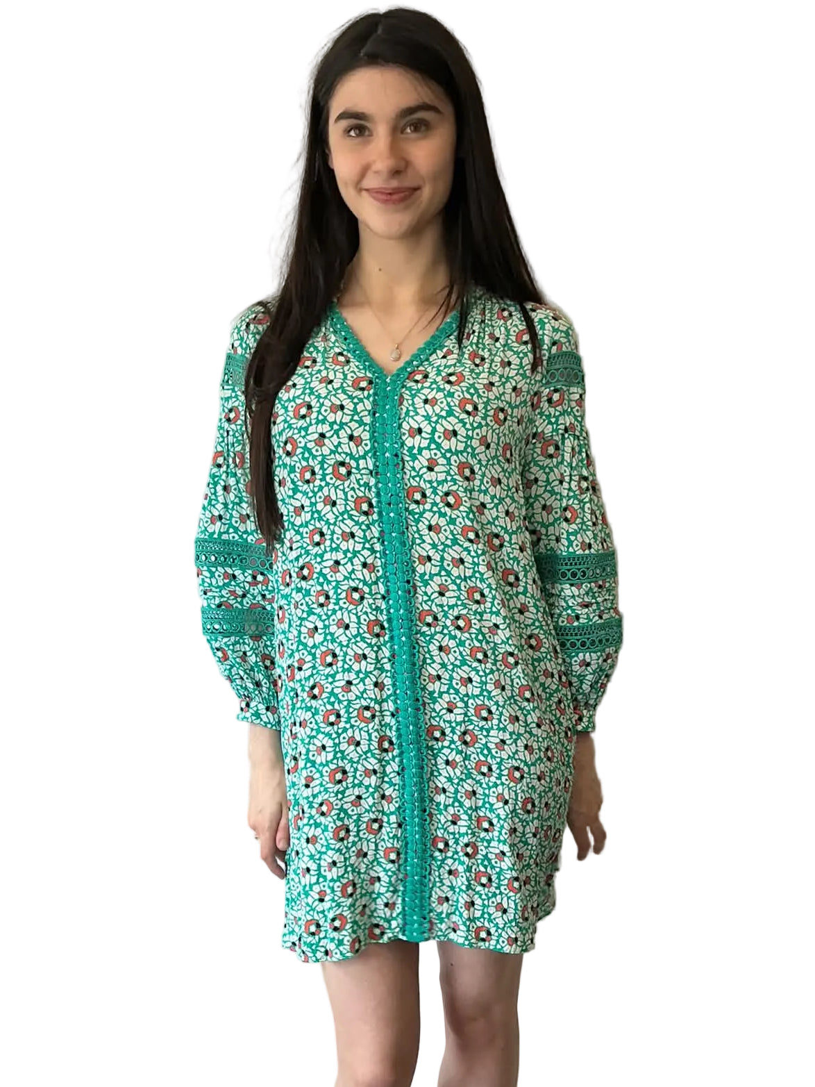 DIANE VON FURSTENBERG Printed Kaftan Dress – UK 10