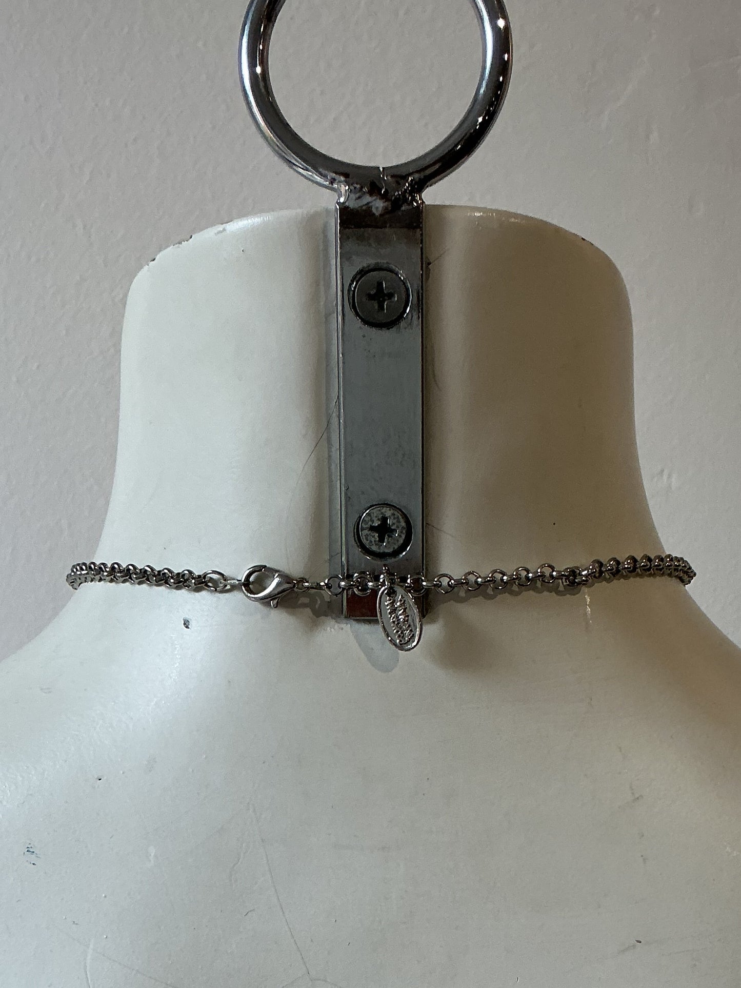 VIVIENNE WESTWOOD Orb Pendant Necklace black enamel/crystal variation