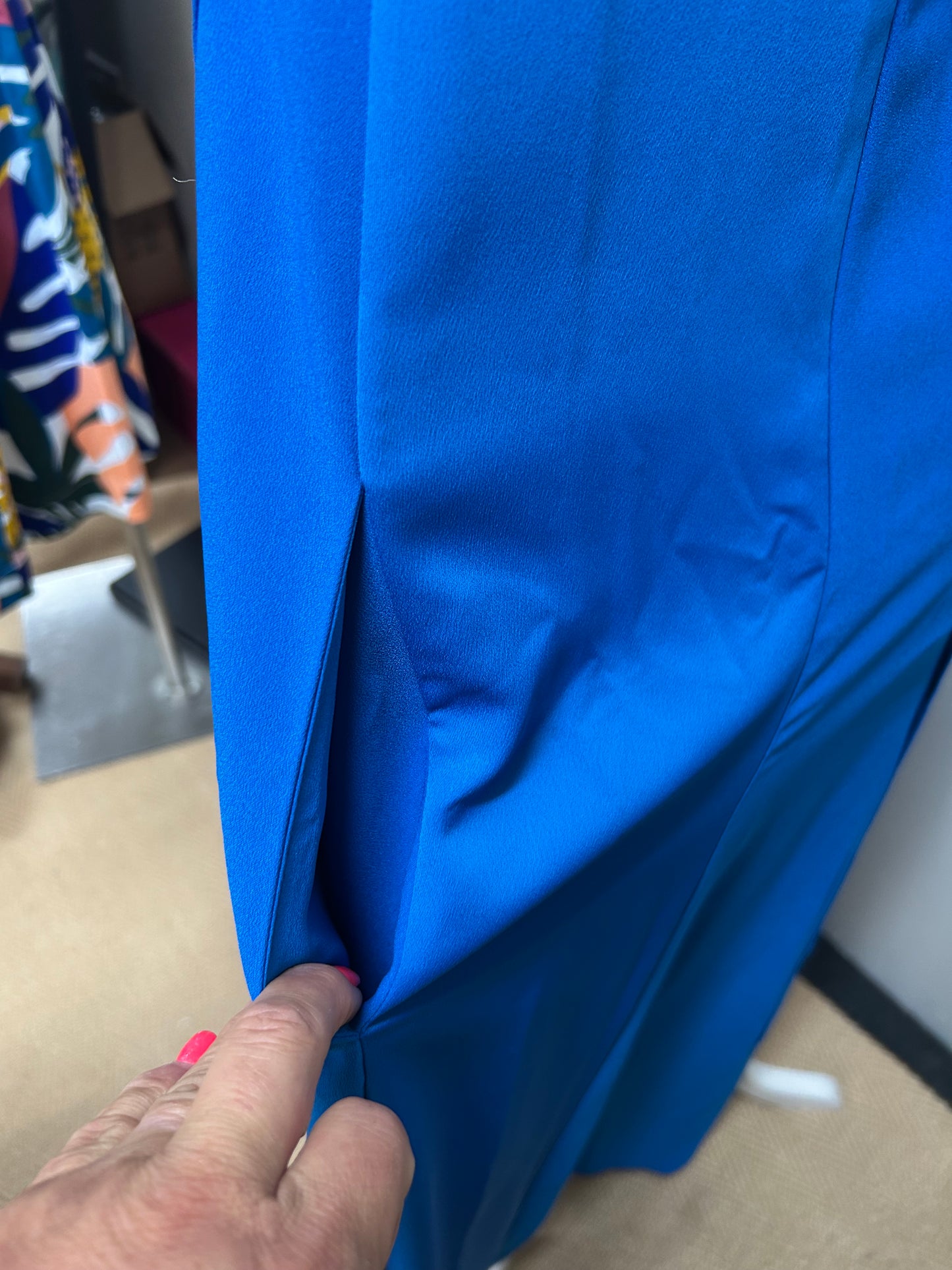 ME+EM BNWT Summer Maxi Dress Size 4 Oversized Cobalt Blue