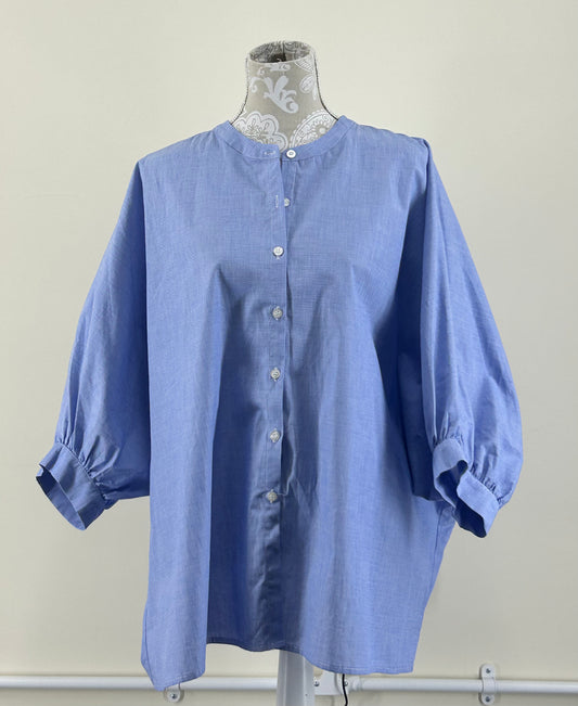 CHALK Oversized Shirt, Blue, 12