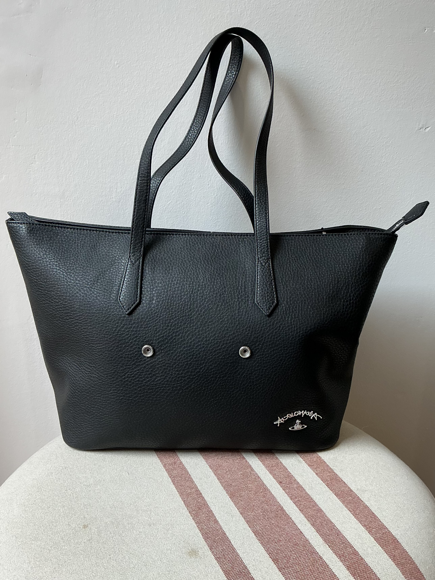 VIVIENNE WESTWOOD x MELTING SADNESS Smiley Face Tote Bag