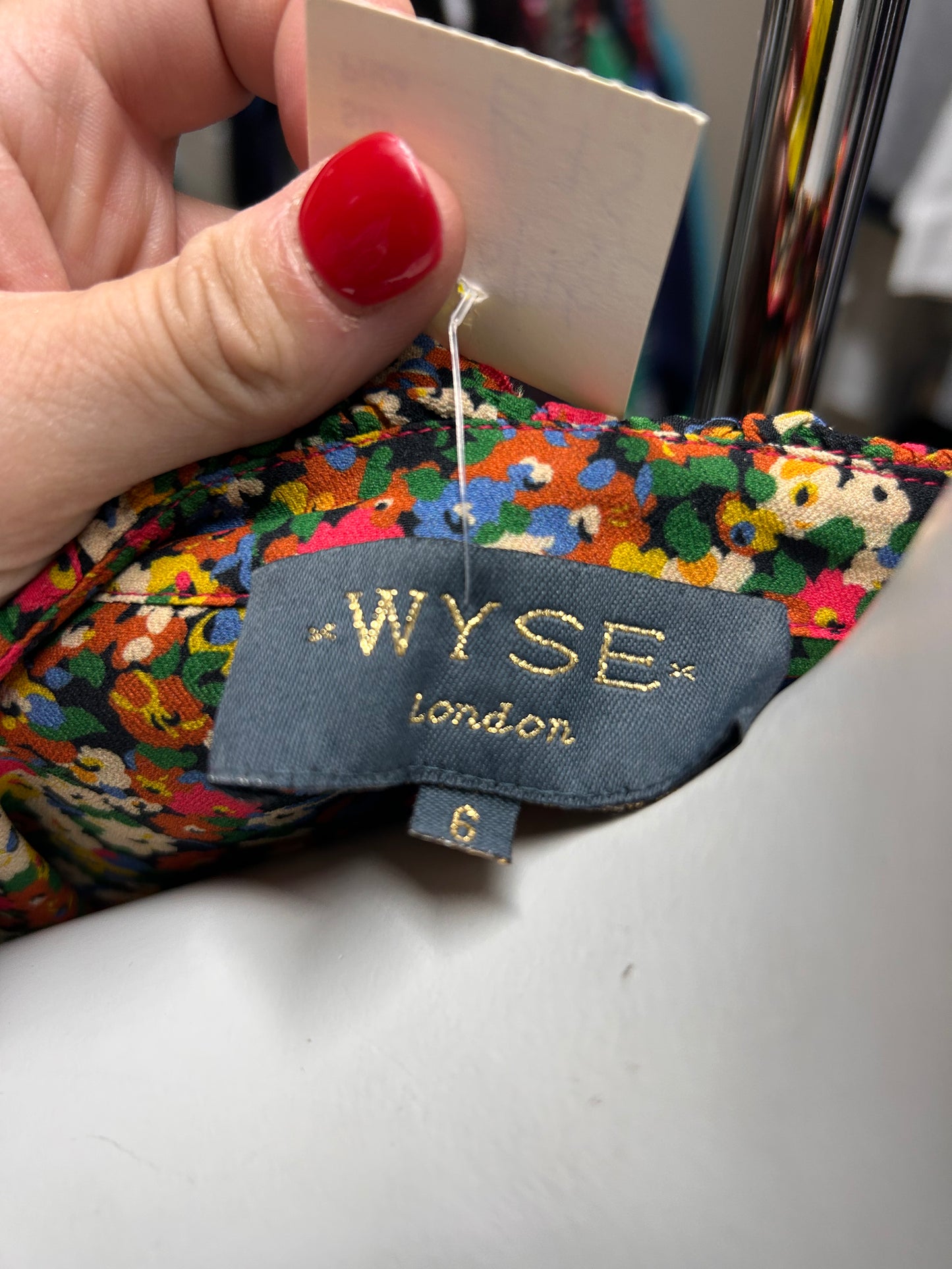 WYSE Cece 70s Ditsy Print Blouse UK18