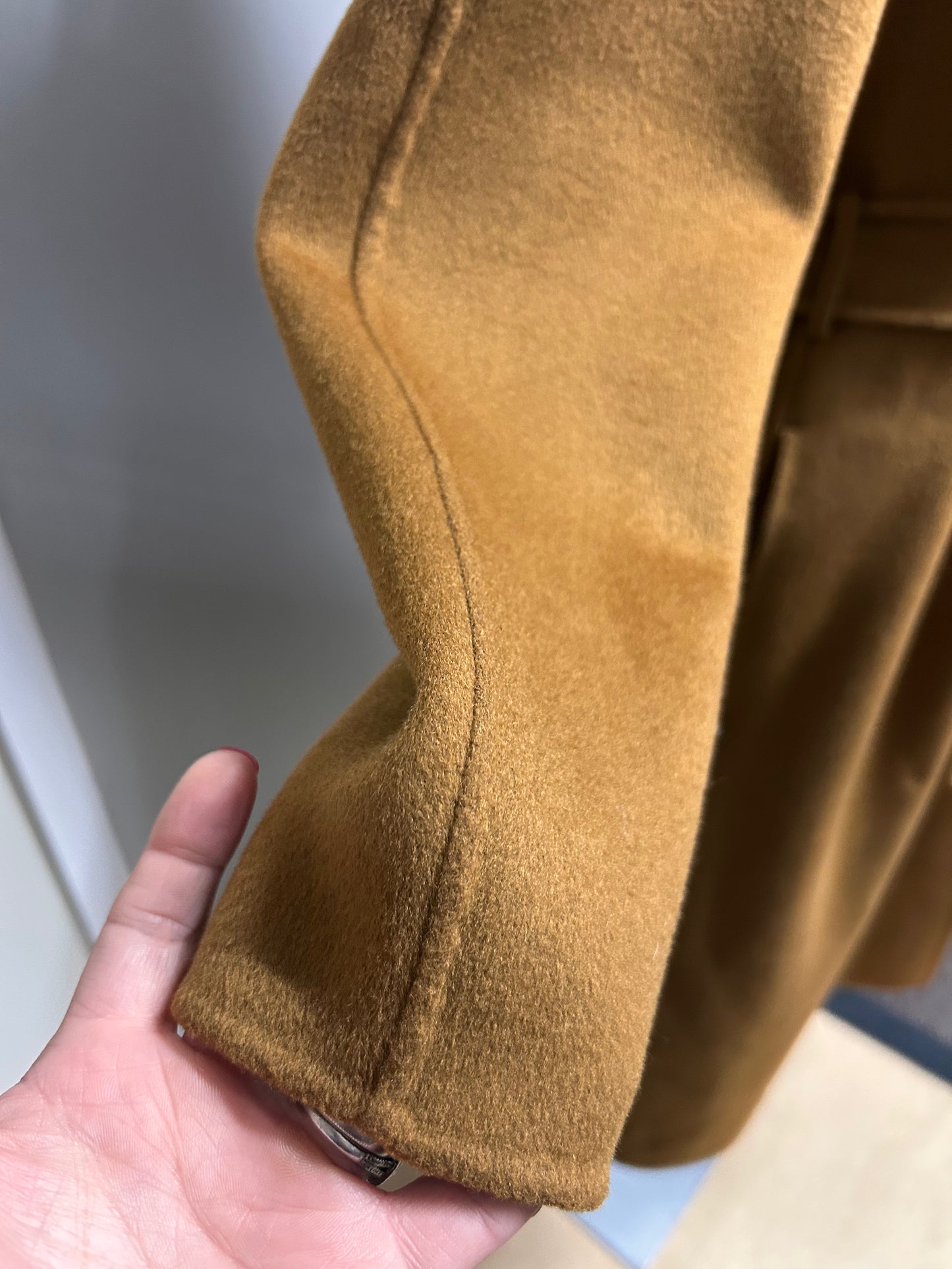 MAJE Gisela Belted Wool-Blend Hooded Coat